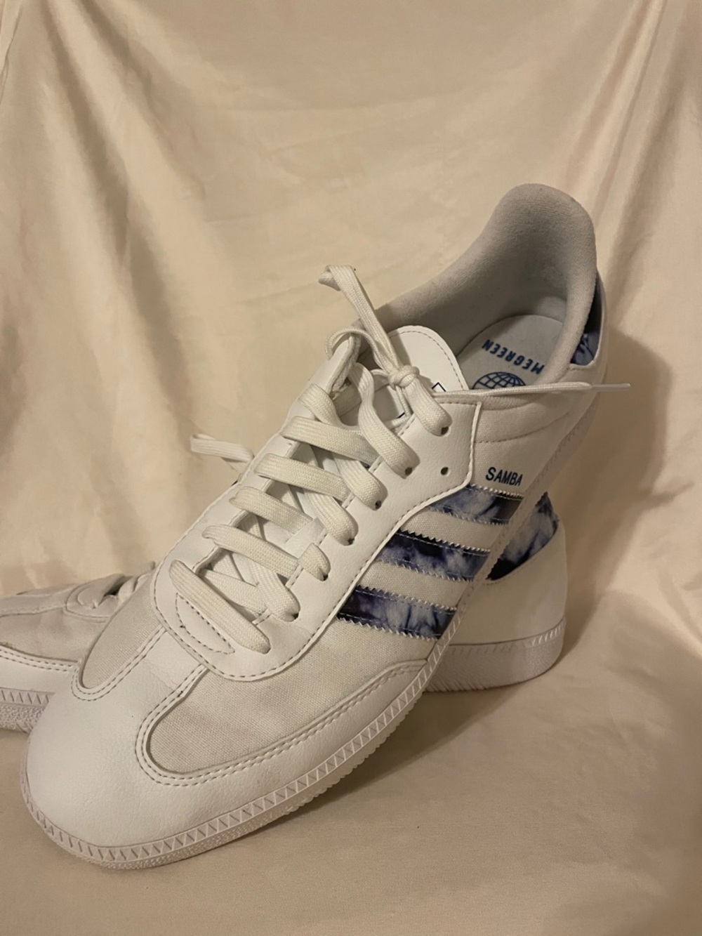 Adidas Samba Tie dye sneakers tennis shoes size 13 blue three stripes
